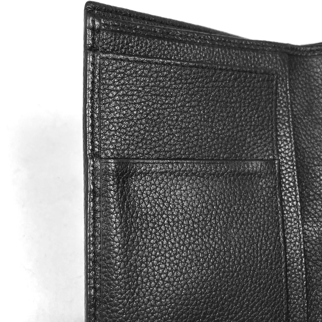 シャネル ココマーク 二つ折り 財布 札入れ 小銭入れ 二つ折り財布 レザー ブラック レディース 【中古】brbag