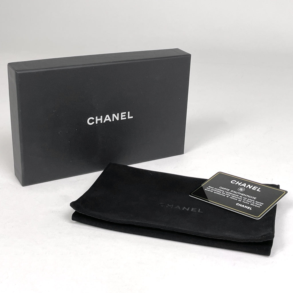 シャネル ココマーク 二つ折り 財布 札入れ 小銭入れ 二つ折り財布 レザー ブラック レディース 【中古】brbag