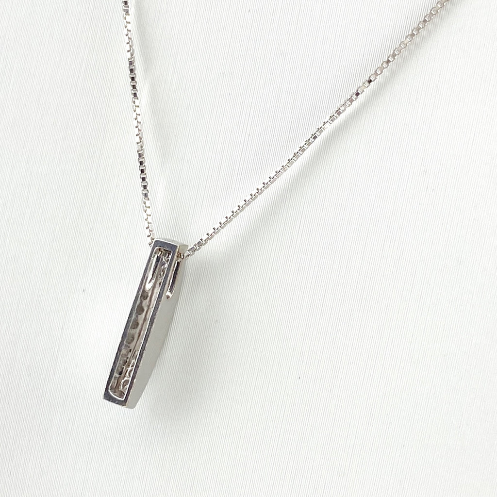 メレダイヤ デザインネックレス WG ホワイトゴールド K18 WG ダイヤモンド レディース 【中古】nbjwl