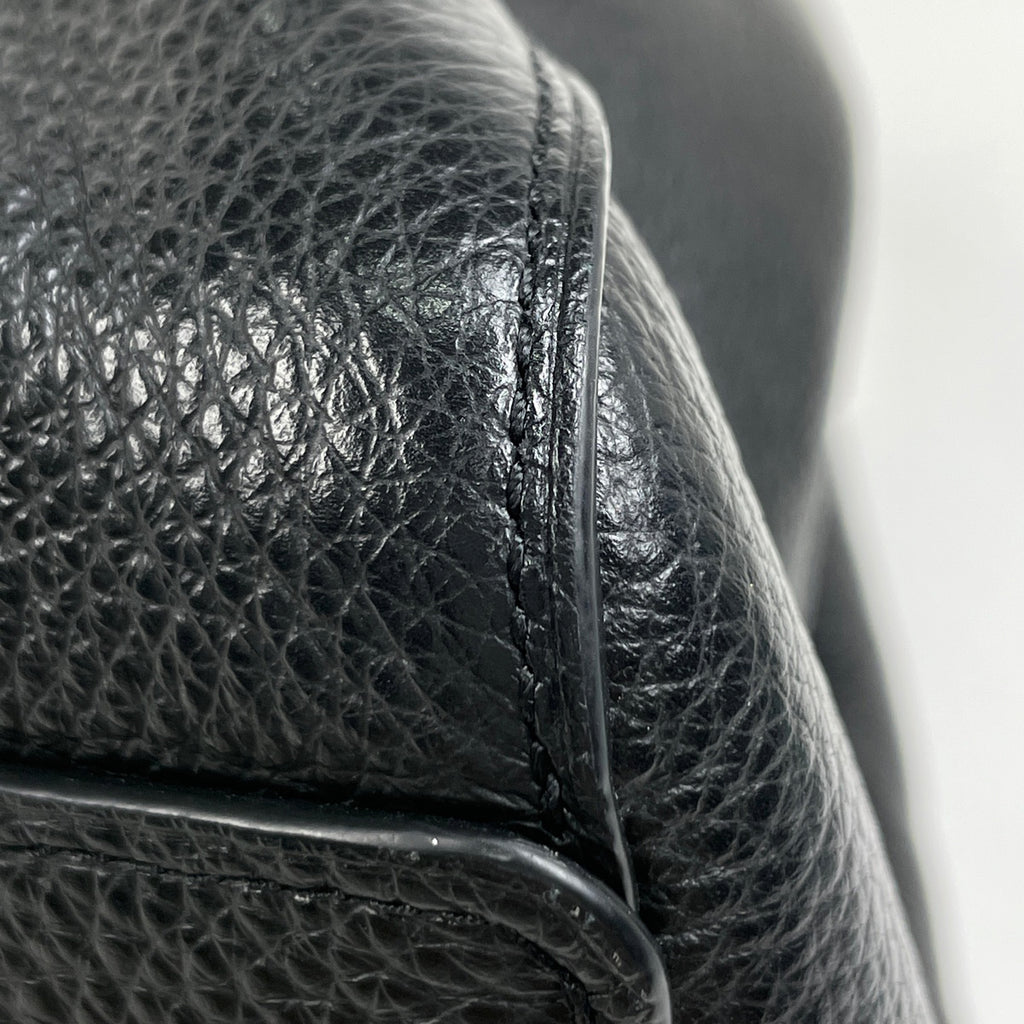 コーチ ロゴ ショルダーバッグ トートバッグ ショルダーバッグ レザー ブラック F80268 レディース 【中古】brbag