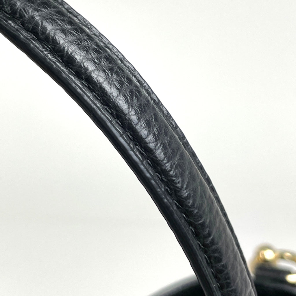 コーチ ロゴ ショルダーバッグ トートバッグ ショルダーバッグ レザー ブラック F80268 レディース 【中古】brbag