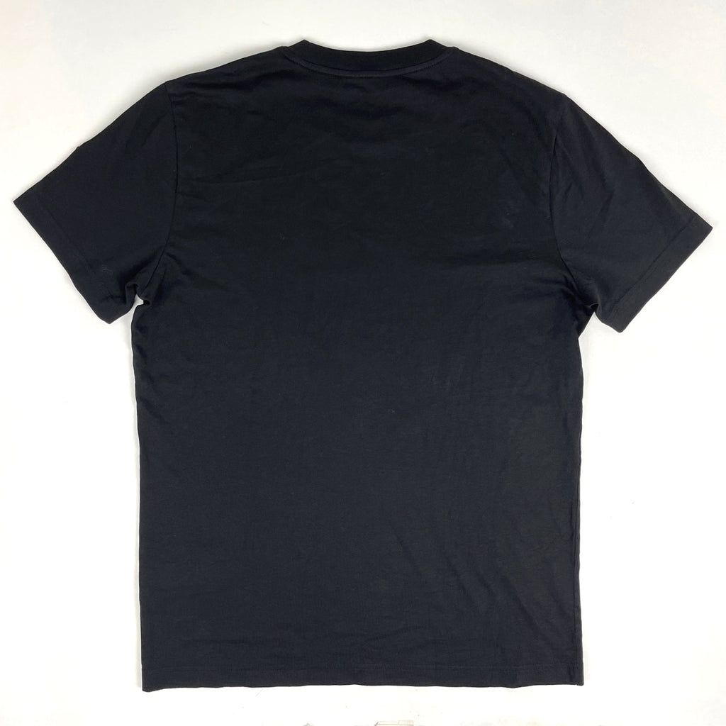 モンクレール ロゴ Tシャツ クルーネック トップス 半袖Ｔシャツ コットン ブラック メンズ 【中古】brapp