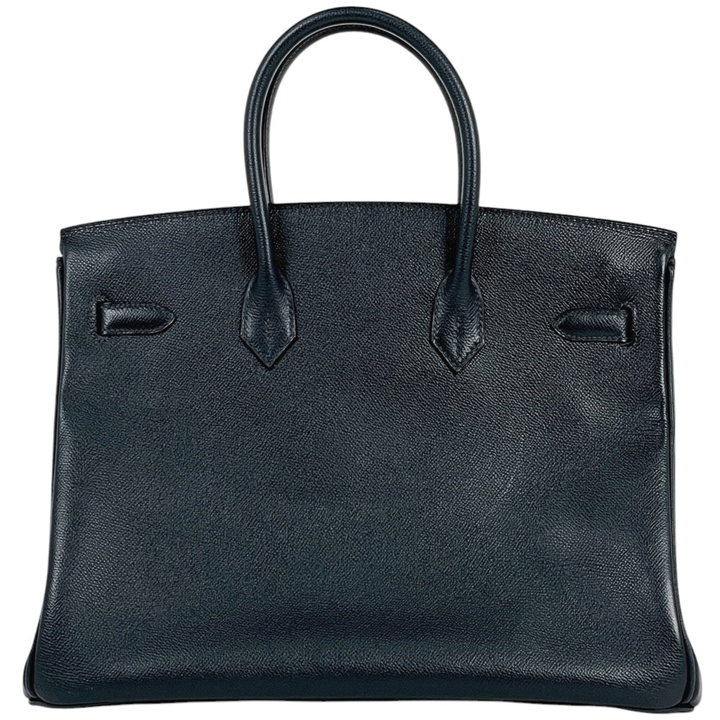 エルメス バーキン 35 ハンドバッグ ヴォーエプソン ブルーマリン □I レディース 【中古】brbag