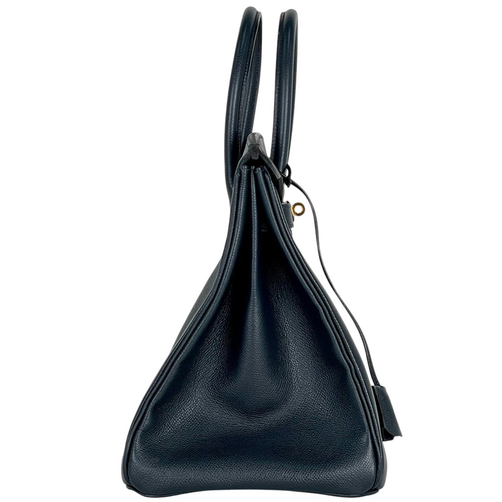 エルメス バーキン 35 ハンドバッグ ヴォーエプソン ブルーマリン □I レディース 【中古】brbag