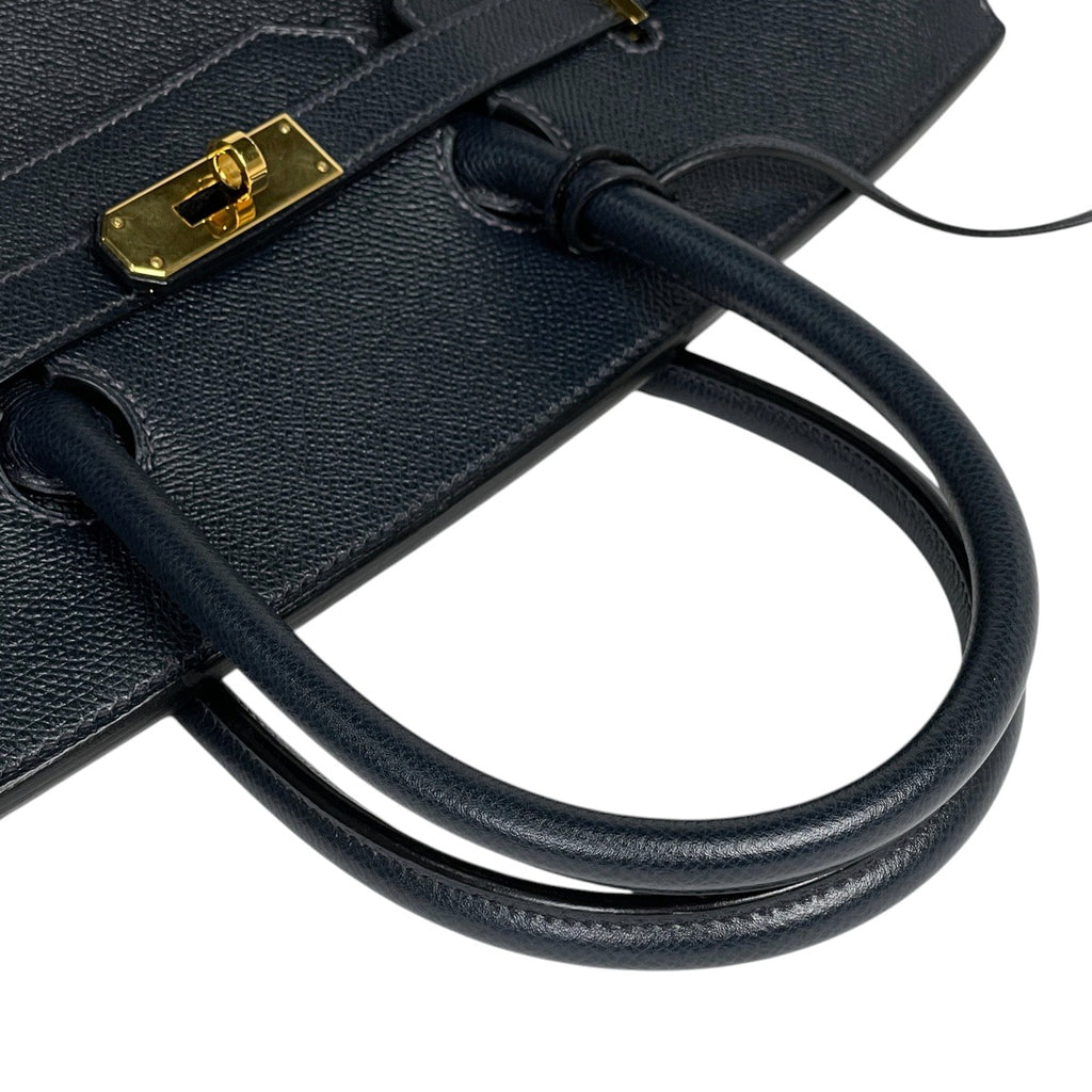 エルメス バーキン 35 ハンドバッグ ヴォーエプソン ブルーマリン □I レディース 【中古】brbag