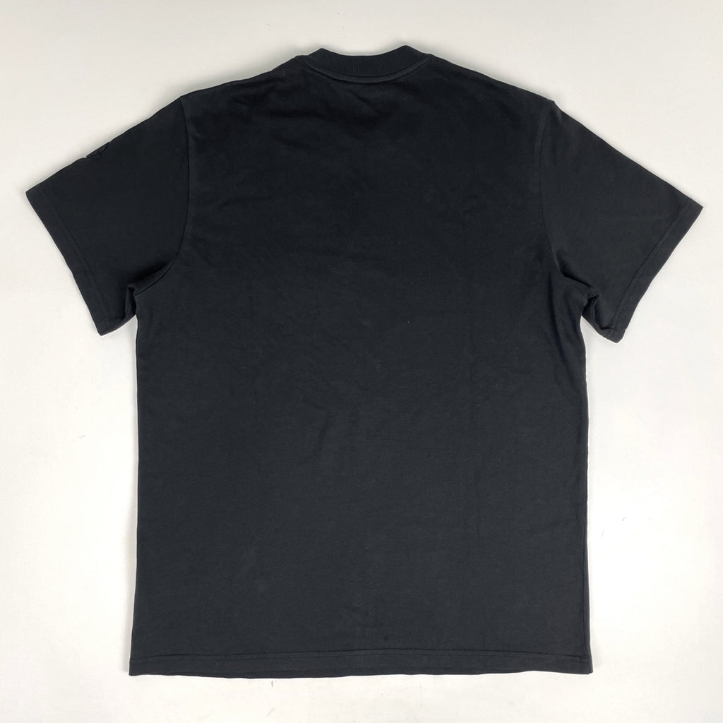 モンクレール ロゴ Tシャツ クルーネック SS T-SHIRT トップス 半袖Ｔシャツ 綿 ブラック メンズ 【中古】brapp