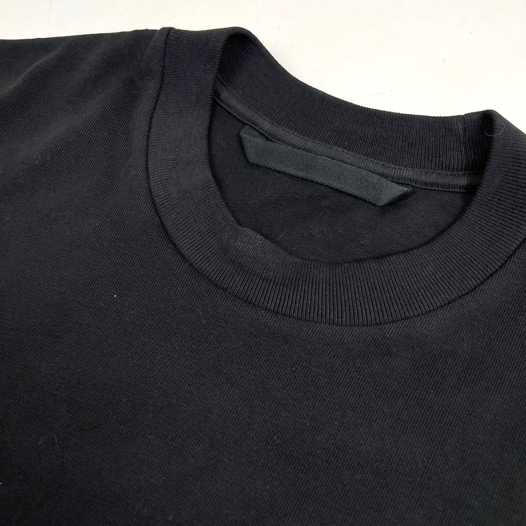 モンクレール ロゴ Tシャツ クルーネック SS T-SHIRT トップス 半袖Ｔシャツ 綿 ブラック メンズ 【中古】brapp