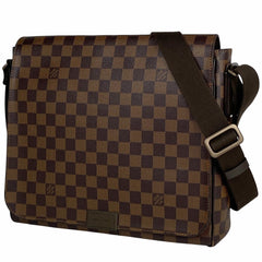 ルイ・ヴィトン ディストリクト MM メッセンジャーバッグ ショルダーバッグ ダミエ ブラウン N41212 メンズ 【中古】brbag