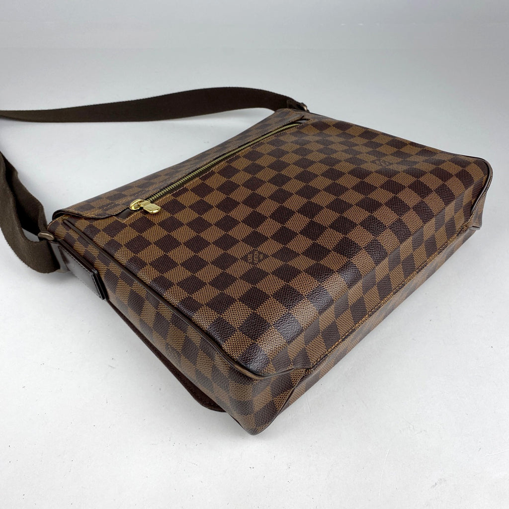 ルイ・ヴィトン ディストリクト MM メッセンジャーバッグ ショルダーバッグ ダミエ ブラウン N41212 メンズ 【中古】brbag