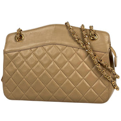 シャネル ココマーク チェーン ショルダーバッグ マトラッセ ショルダーバッグ レザー ベージュ レディース 【中古】brbag