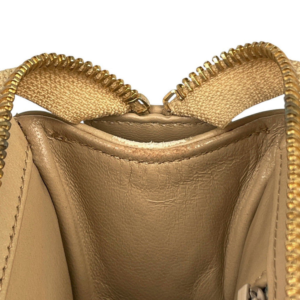 シャネル ココマーク チェーン ショルダーバッグ マトラッセ ショルダーバッグ レザー ベージュ レディース 【中古】brbag
