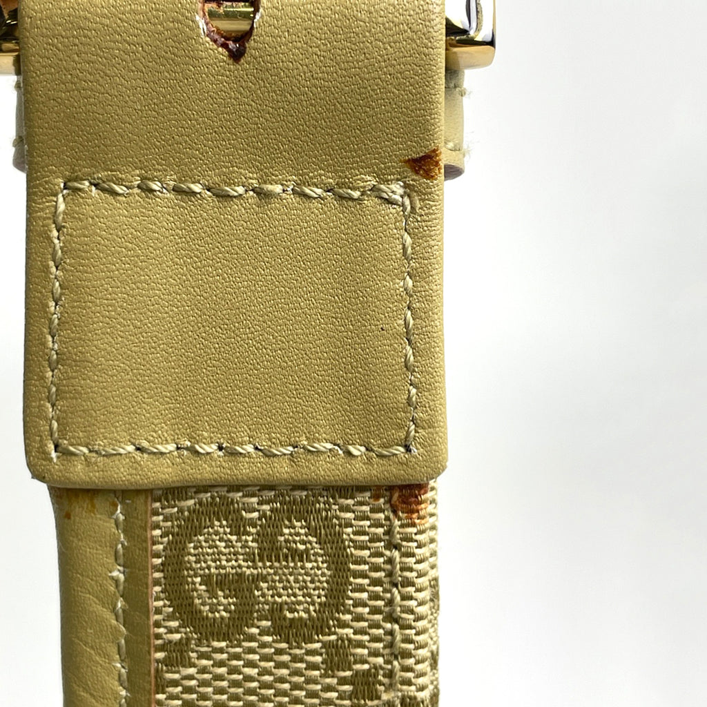 グッチ GG柄 ショルダーバッグ 斜め掛け ショルダーバッグ GGキャンバス グリーン 91762 レディース 【中古】brbag
