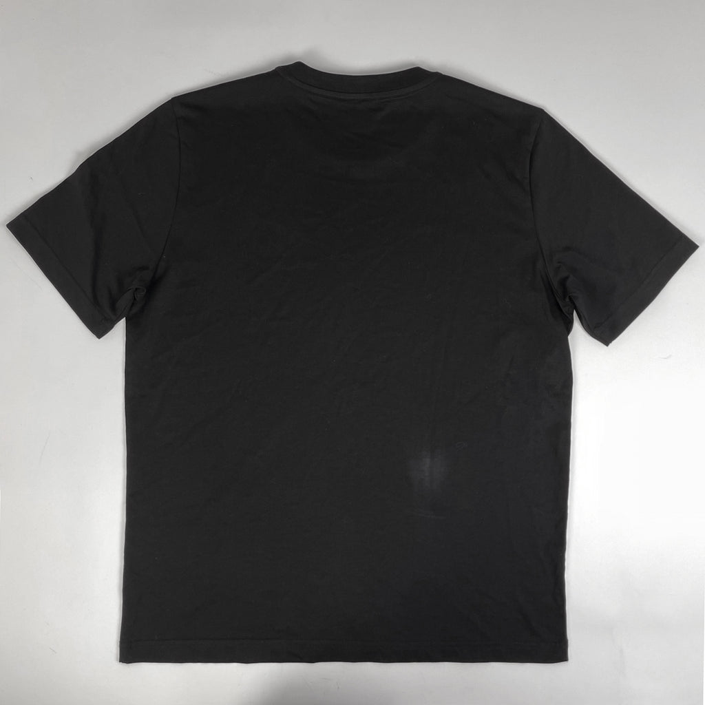 モンクレール ロゴ Tシャツ クルーネック トップス 半袖Ｔシャツ コットン ブラック メンズ 【中古】brapp