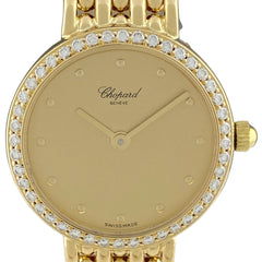 【保証書】ショパール クラシック 10/5911 腕時計 YG ダイヤモンド クォーツ ゴールド レディース 【中古】wtcbb