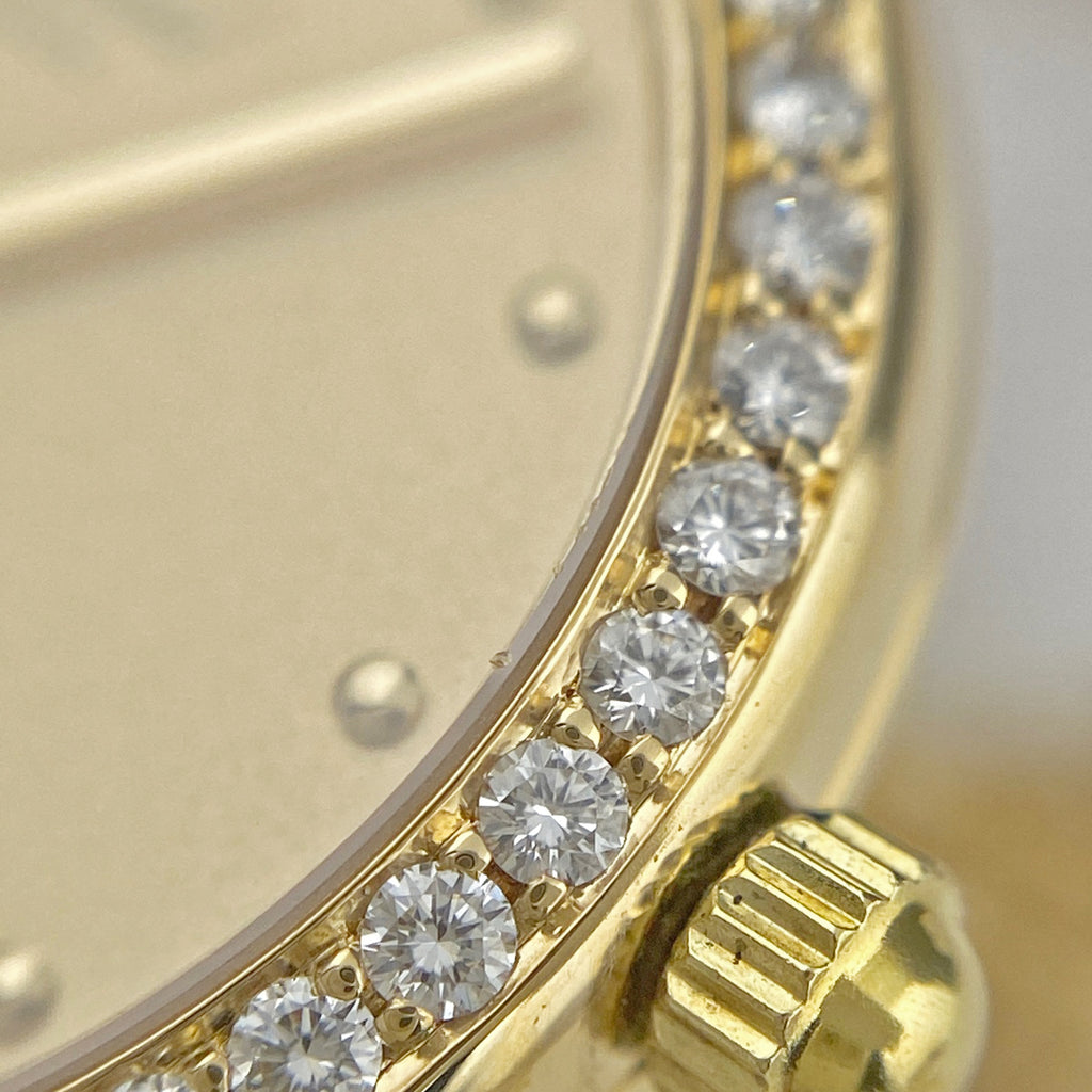 【保証書】ショパール クラシック 10/5911 腕時計 YG ダイヤモンド クォーツ ゴールド レディース 【中古】wtcbb