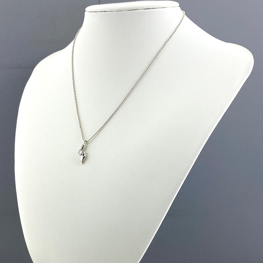 メレダイヤ デザインネックレス プラチナ ペンダント ネックレス Pt850 ダイヤモンド レディース 【中古】nbjwl