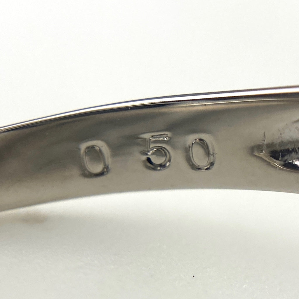 メレダイヤ デザインリング プラチナ 指輪 リング 9号 Pt900 ダイヤモンド レディース 【中古】nbjwl