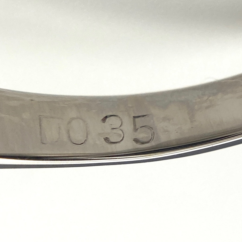 エメラルド デザインリング プラチナ 指輪 メレダイヤ リング 16号 Pt900 エメラルド ダイヤモンド レディース 【中古】nbjwl