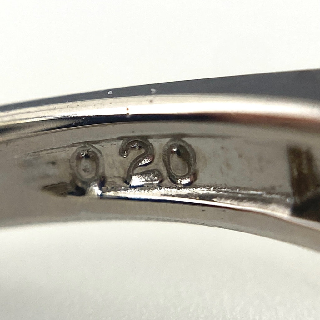 パール デザインリング プラチナ 指輪 メレダイヤ 真珠 リング 11号 Pt900 パール ダイヤモンド レディース 【中古】nbjwl