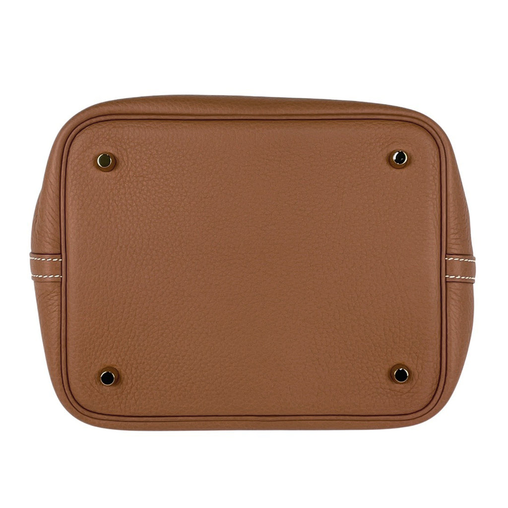 エルメス ピコタンロック MM ミニバッグ ハンドバッグ トリヨンクレマンス ゴールド W レディース 【中古】brbag