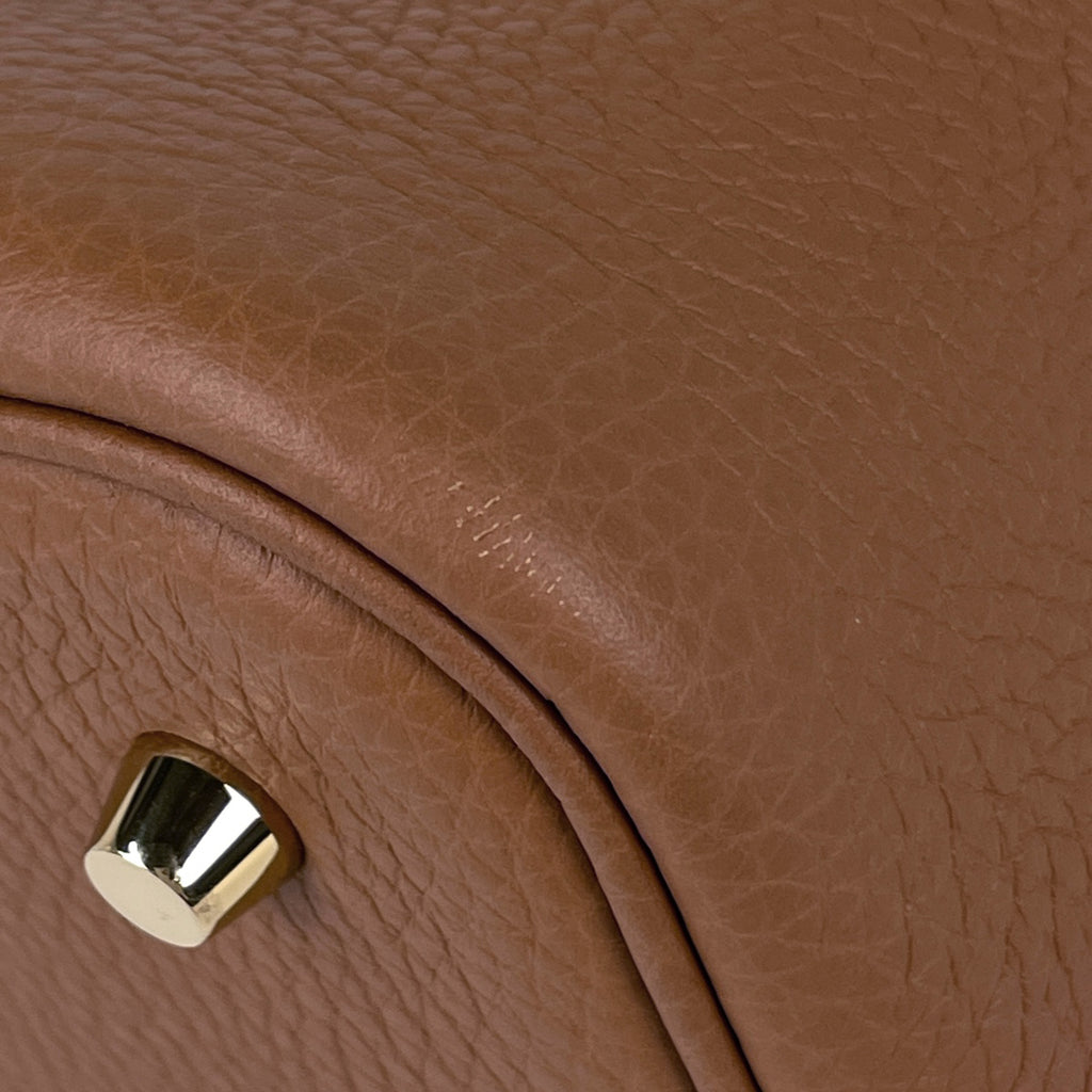 エルメス ピコタンロック MM ミニバッグ ハンドバッグ トリヨンクレマンス ゴールド W レディース 【中古】brbag