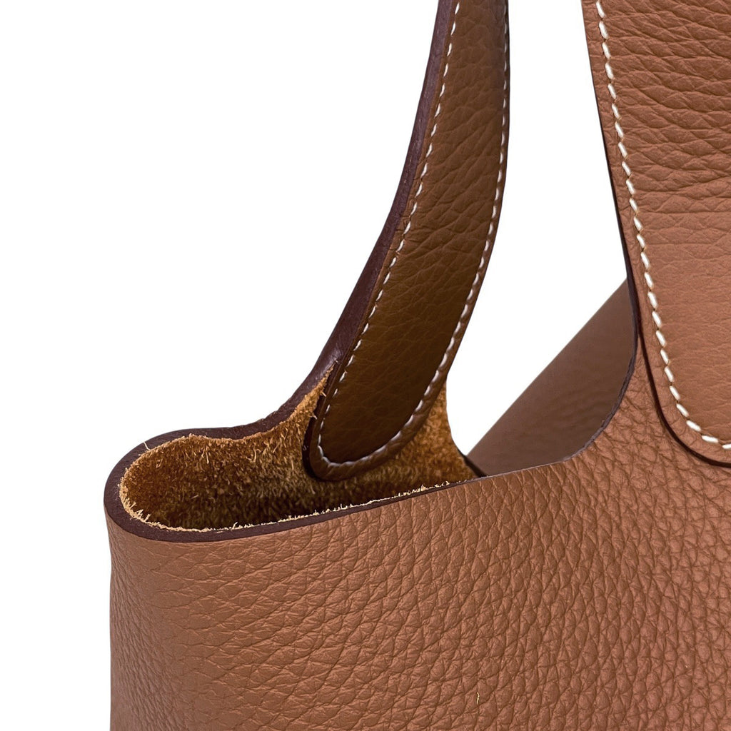 エルメス ピコタンロック MM ミニバッグ ハンドバッグ トリヨンクレマンス ゴールド W レディース 【中古】brbag