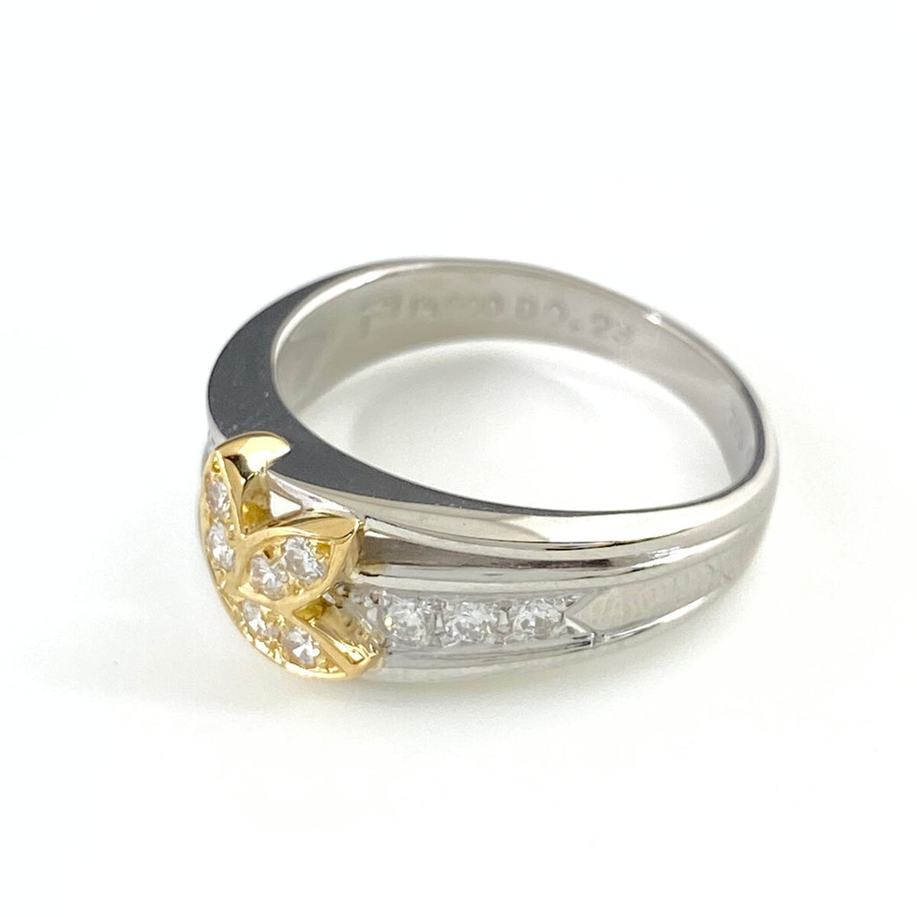 ポーラ メレダイヤ デザインリング プラチナ 指輪 リング 10号 Pt900 750 ダイヤモンド レディース 【中古】brjwl