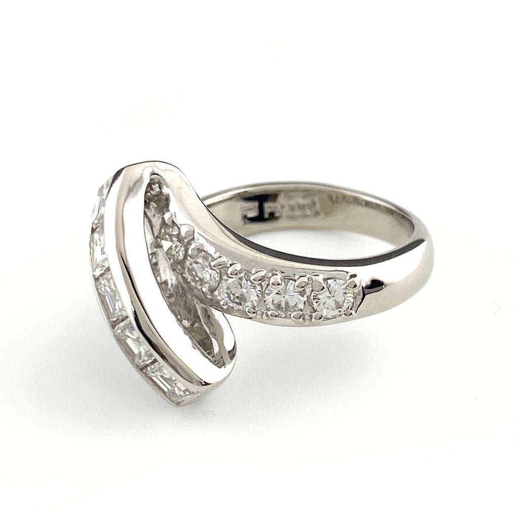 ポーラ PT900 ダイヤモンド リング プラチナ 7.5号 1.45ct レディース 中古 brjwl