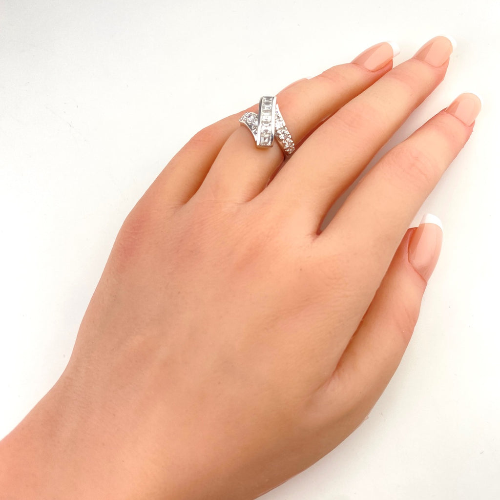 ポーラ PT900 ダイヤモンド リング プラチナ 7.5号 1.45ct レディース 中古 brjwl