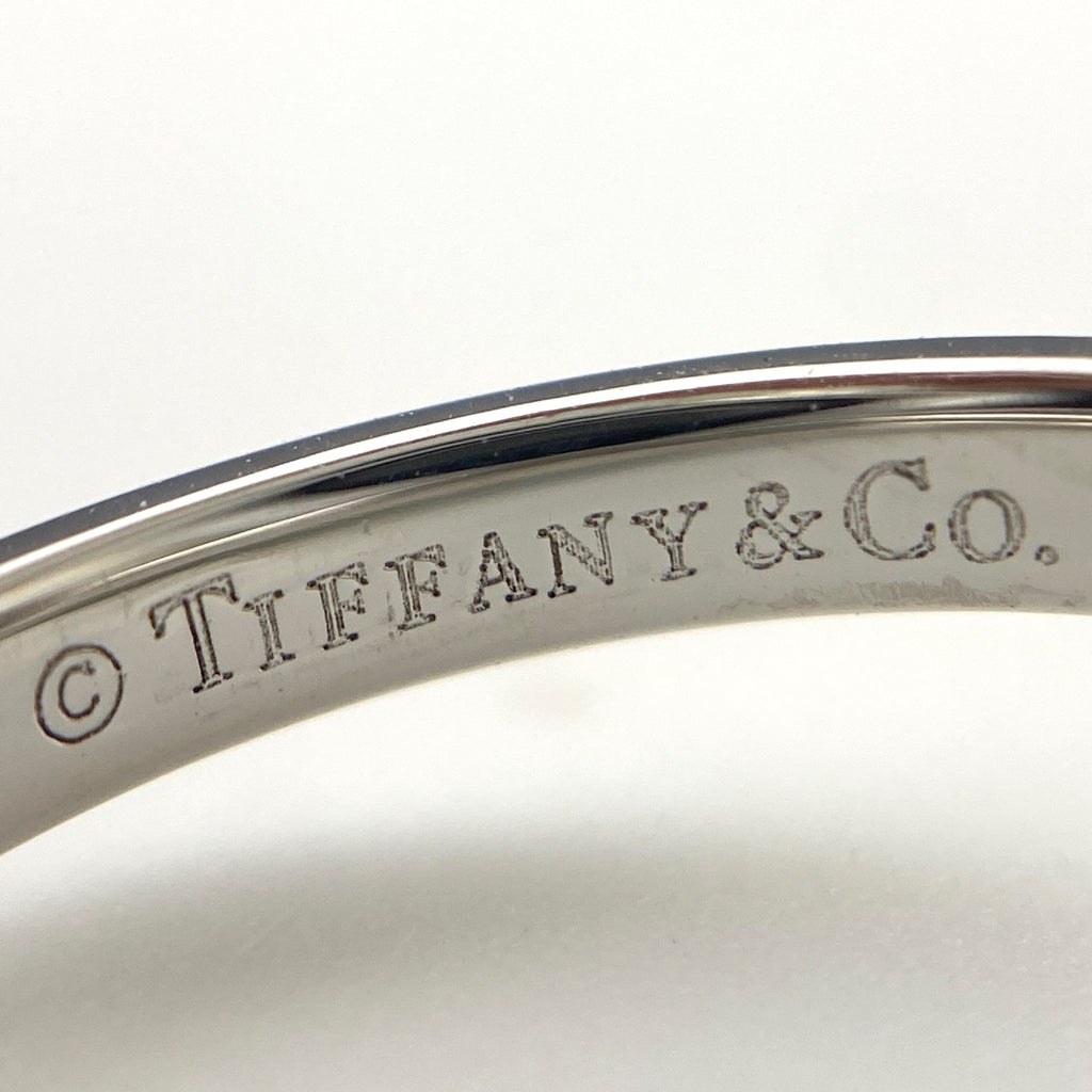 ティファニー センチメンタル リング プラチナ 指輪 メレダイヤ ハートモチーフ リング 6.5号 Pt950 ダイヤモンド レディース 【中古】brjwl