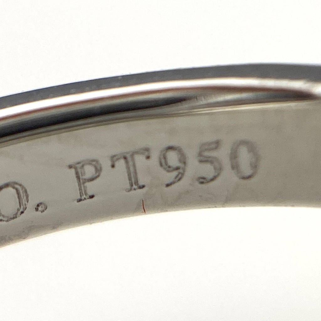 ティファニー センチメンタル リング プラチナ 指輪 メレダイヤ ハートモチーフ リング 6.5号 Pt950 ダイヤモンド レディース 【中古】brjwl