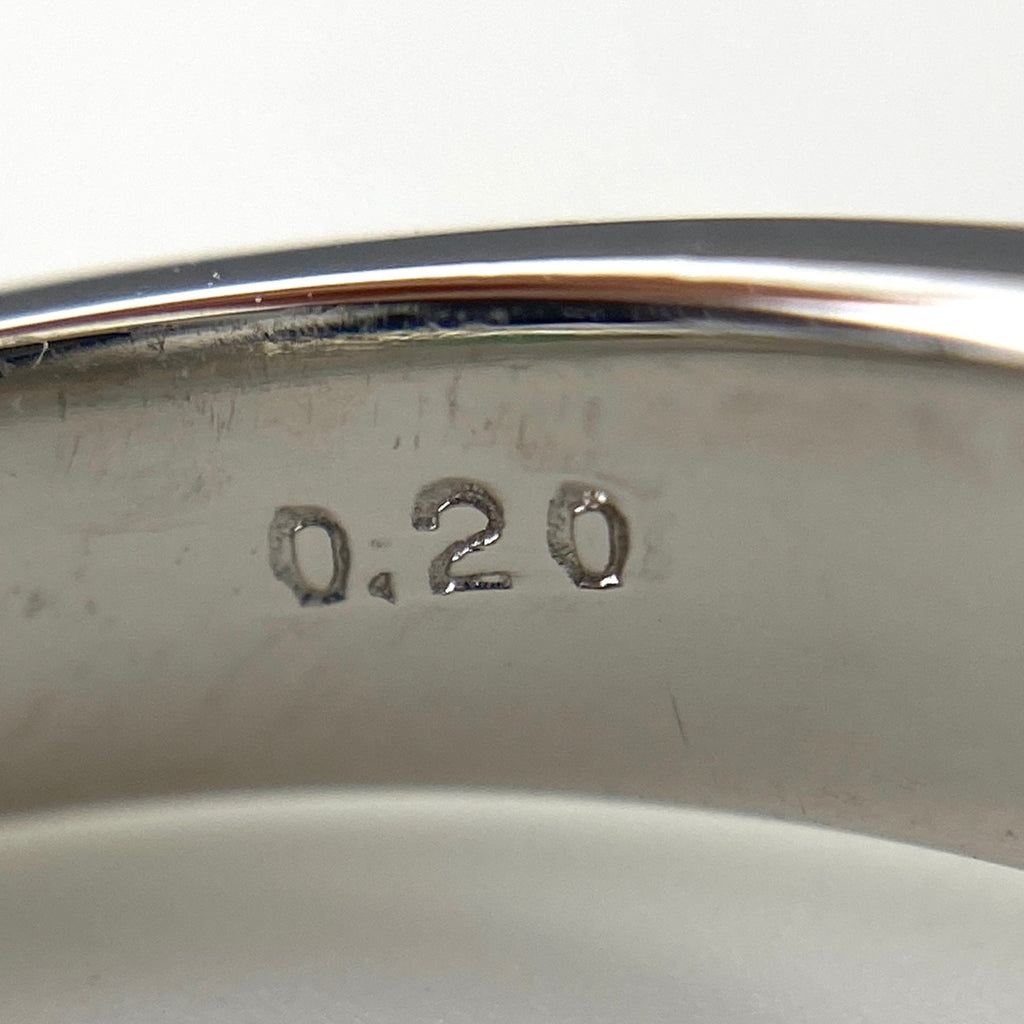 エメラルド デザインリング プラチナ 指輪 メレダイヤ リング 12号 Pt900 エメラルド ダイヤモンド レディース 【中古】nbjwl