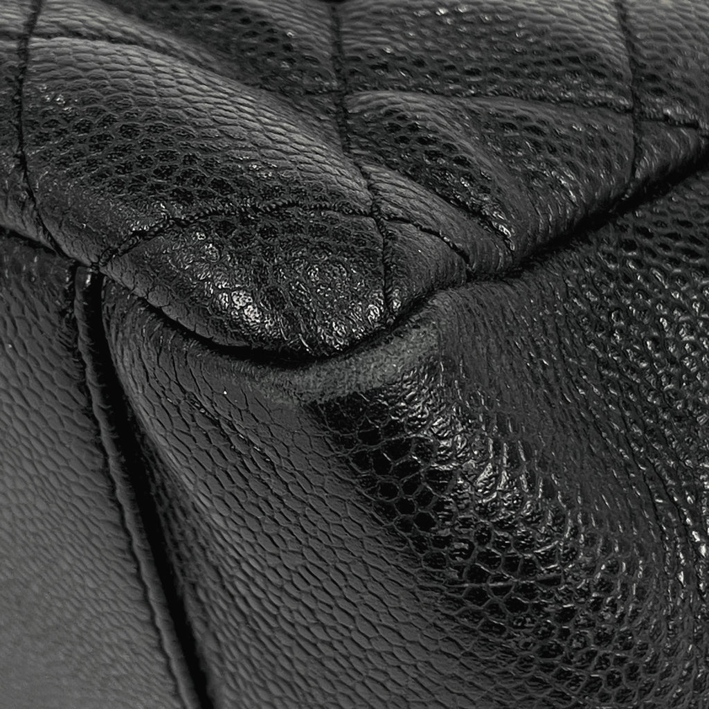 シャネル ココマーク チェーン トートバッグ ショルダーバッグ マトラッセ GST トートバッグ キャビアスキン ブラック A50995 レディース 【中古】brbag