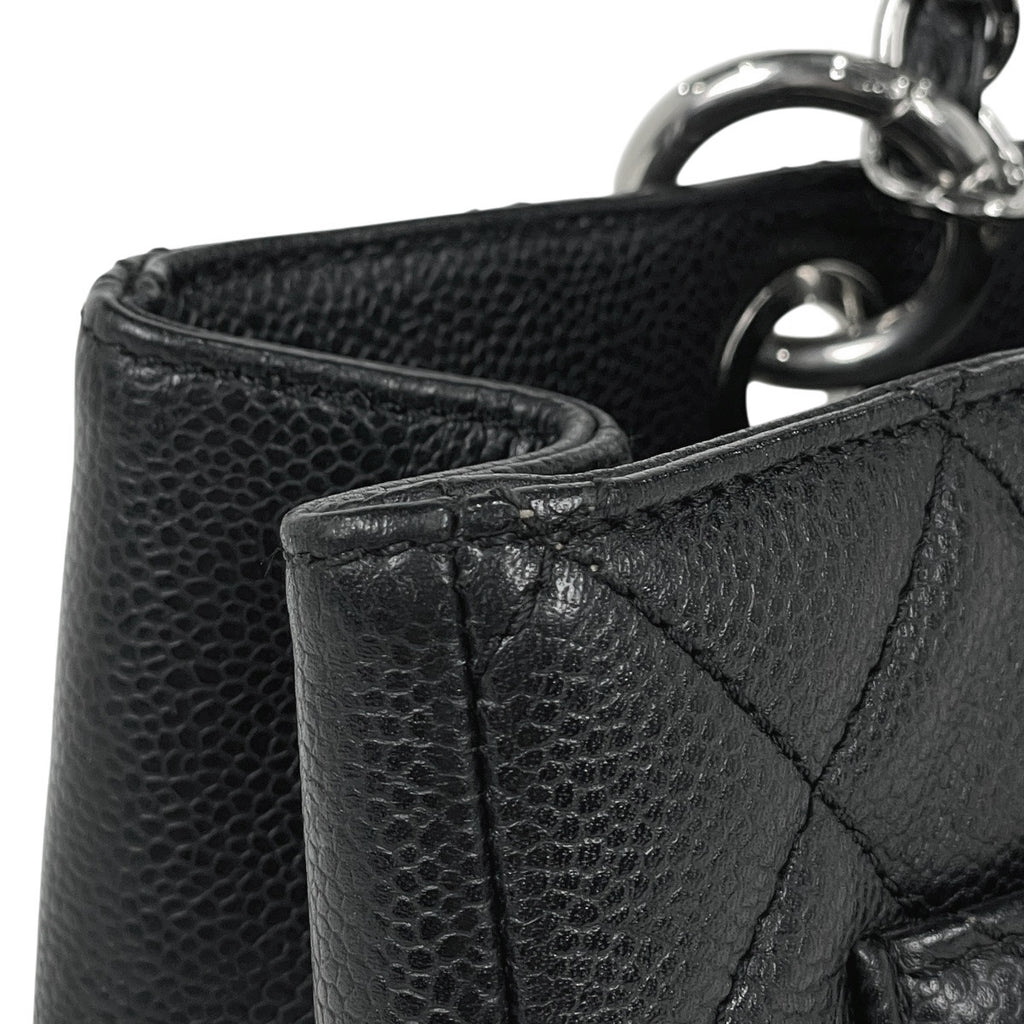 シャネル ココマーク チェーン トートバッグ ショルダーバッグ マトラッセ GST トートバッグ キャビアスキン ブラック A50995 レディース 【中古】brbag