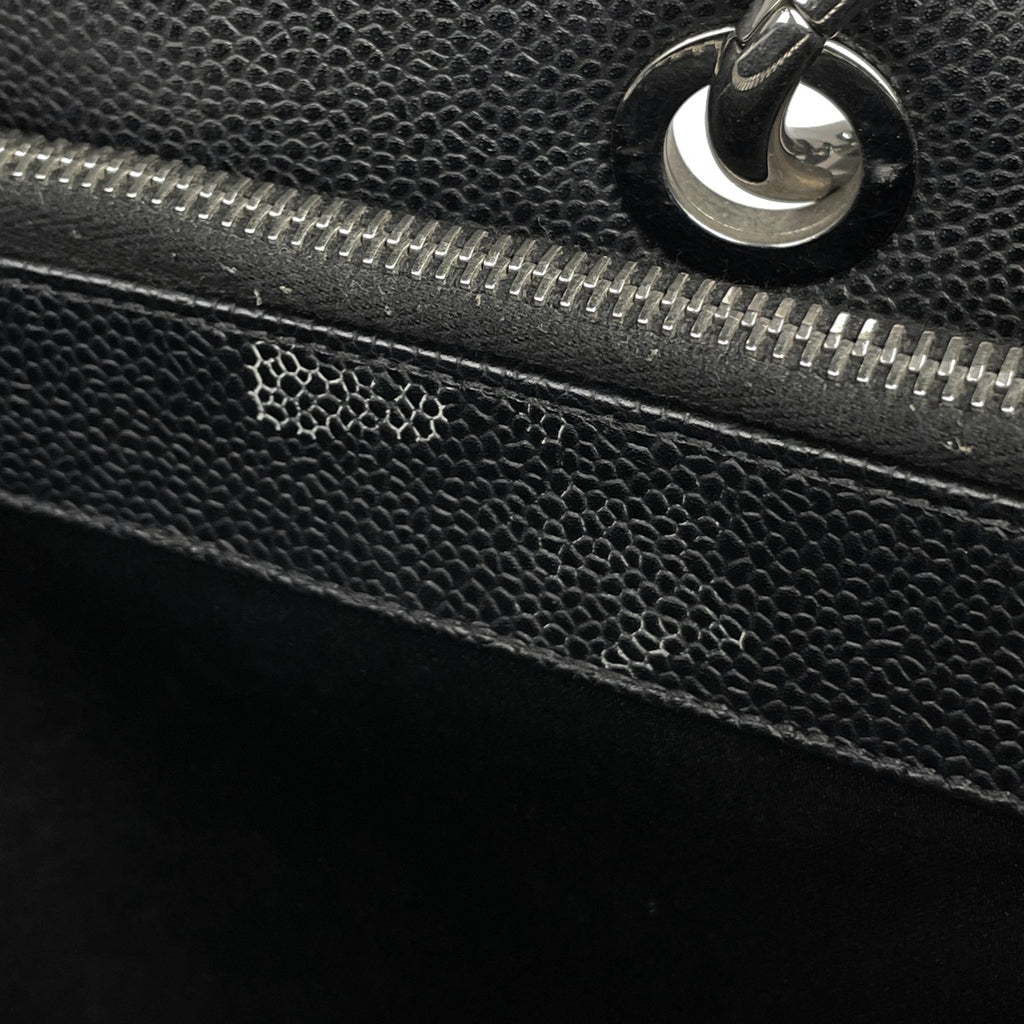 シャネル ココマーク チェーン トートバッグ ショルダーバッグ マトラッセ GST トートバッグ キャビアスキン ブラック A50995 レディース 【中古】brbag