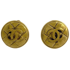 シャネル ココマーク ラウンド イヤリング マトラッセ GP レディース 中古 bracc