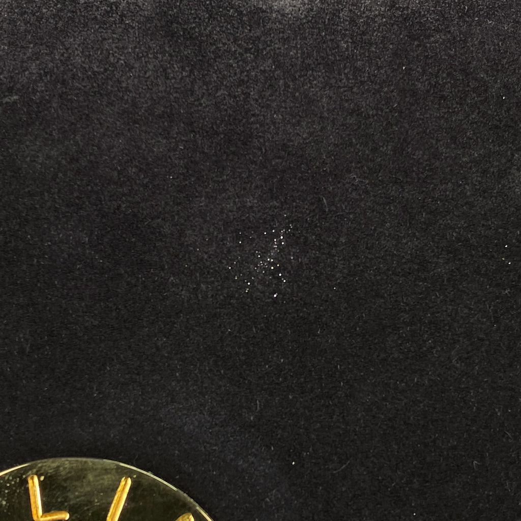 セリーヌ サークル ロゴ ショルダーバッグ 斜め掛け ショルダーバッグ スエード ブラック レディース 【中古】brbag