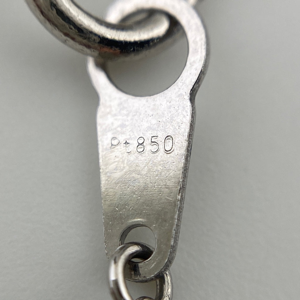 メレダイヤ デザインネックレス プラチナ ペンダント ネックレス Pt900 Pt850 ダイヤモンド レディース 【中古】nbjwl