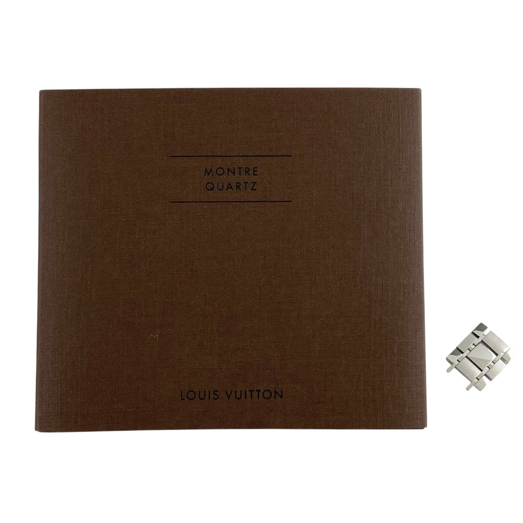 【保証書】ルイ・ヴィトン タンブール Q1211 腕時計 SS クォーツ ブラウン レディース 【中古】wtcbb