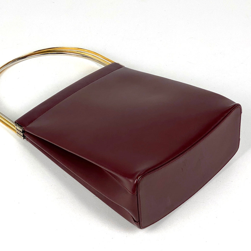 カルティエ トリニティ ハンドバッグ ハンドバッグ レザー ボルドー レディース 【中古】brbag