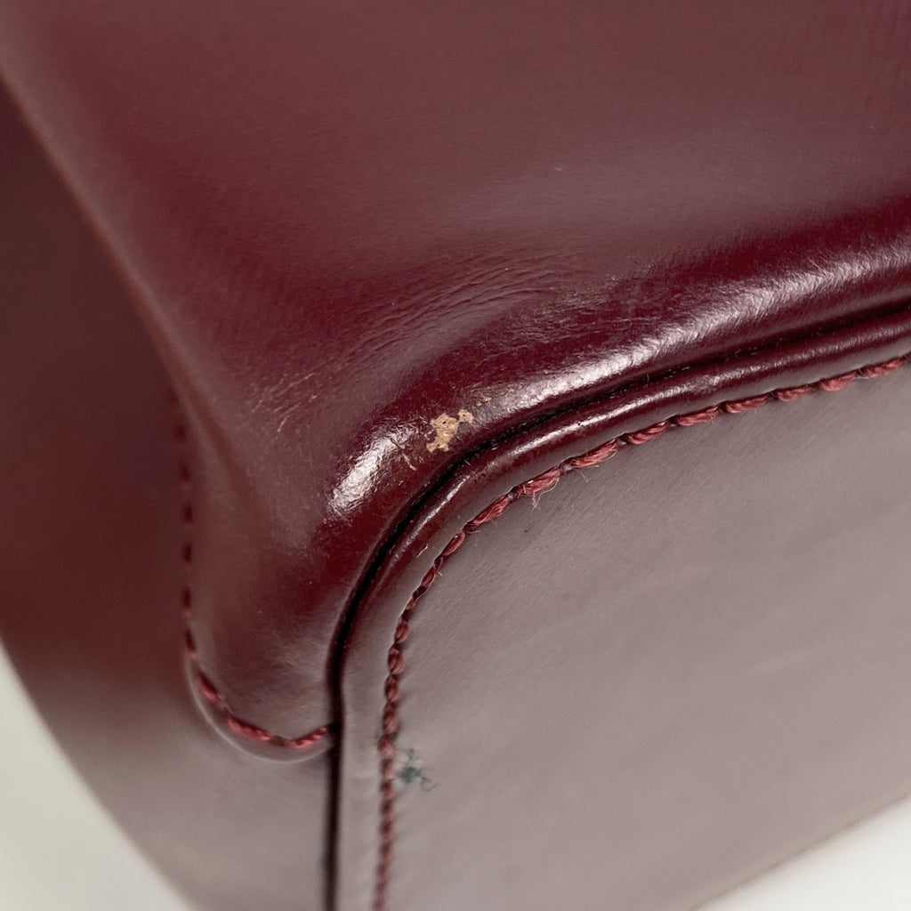 カルティエ トリニティ ハンドバッグ ハンドバッグ レザー ボルドー レディース 【中古】brbag