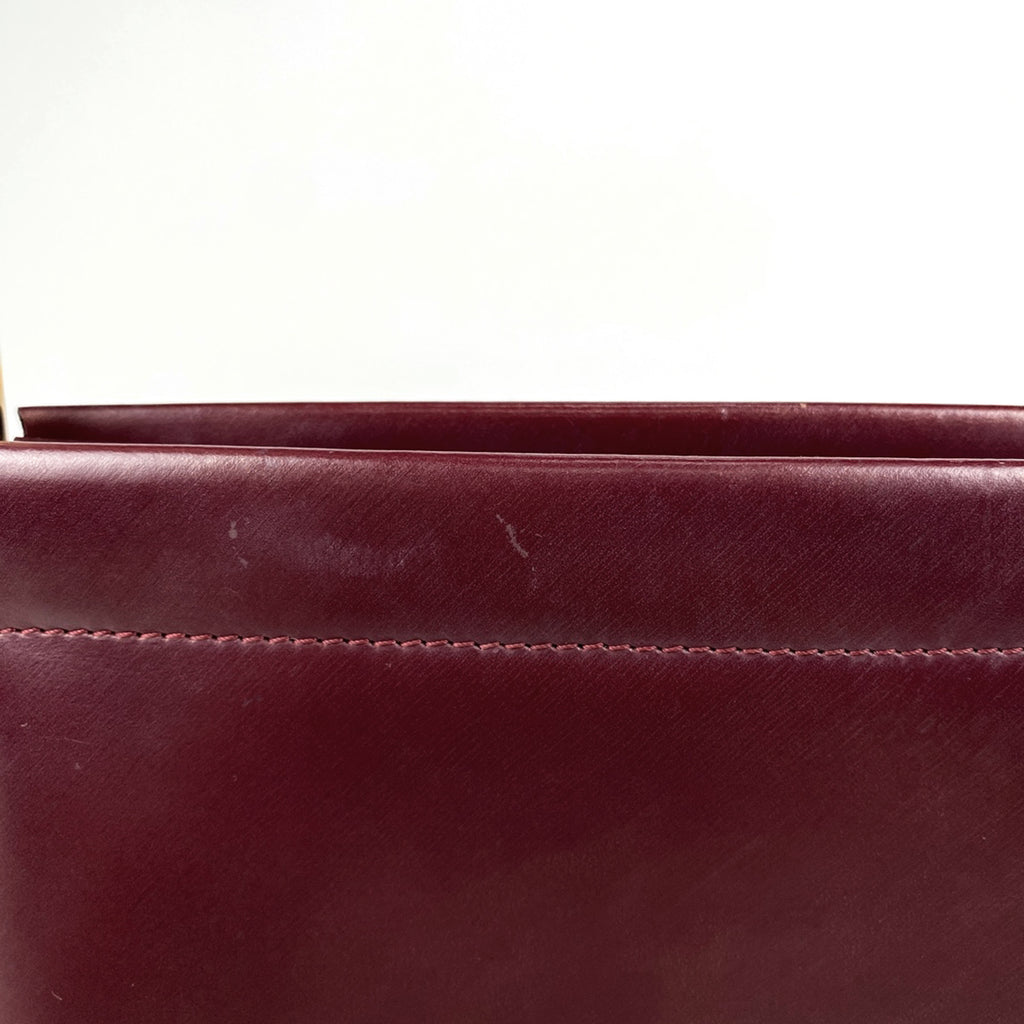 カルティエ トリニティ ハンドバッグ ハンドバッグ レザー ボルドー レディース 【中古】brbag