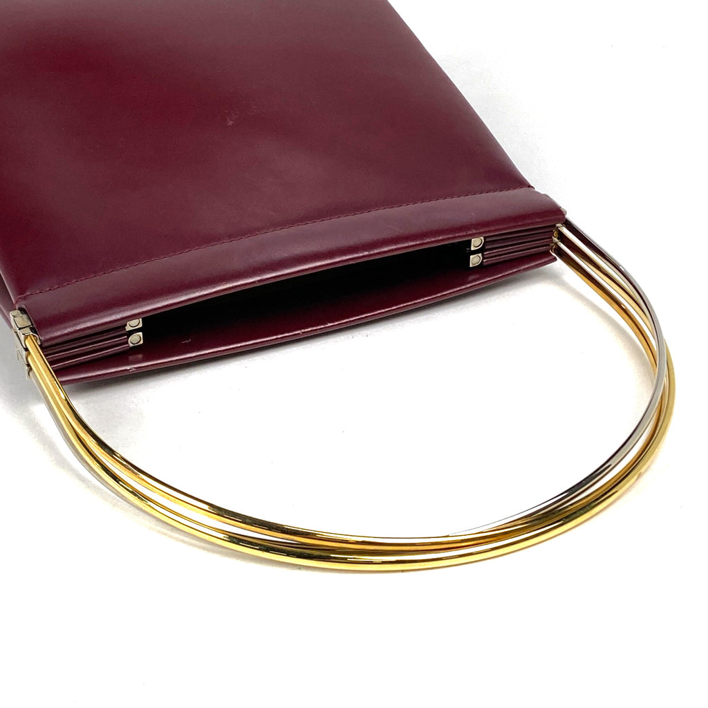 カルティエ トリニティ ハンドバッグ ハンドバッグ レザー ボルドー レディース 【中古】brbag