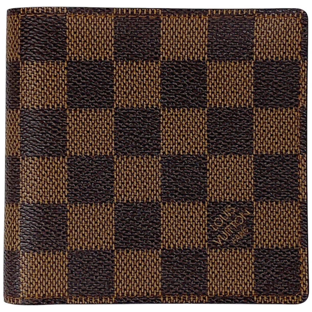 ルイ・ヴィトン ポルト ビエ 6 カルト クレディ 札入れ 二つ折り財布 ダミエ ブラウン N61666 レディース 【中古】brbag