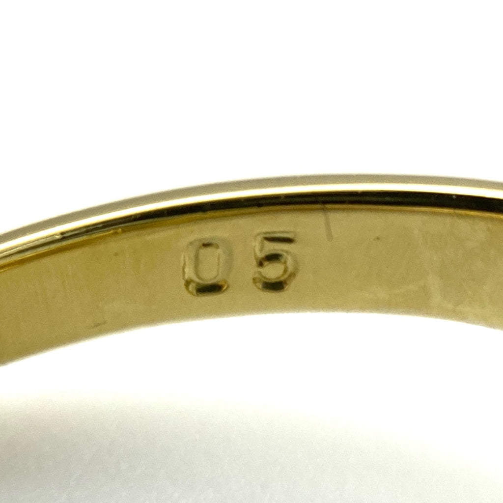 メレダイヤ デザインリング YG イエローゴールド 指輪 リング 10.5号 K18 ダイヤモンド レディース 【中古】nbjwl