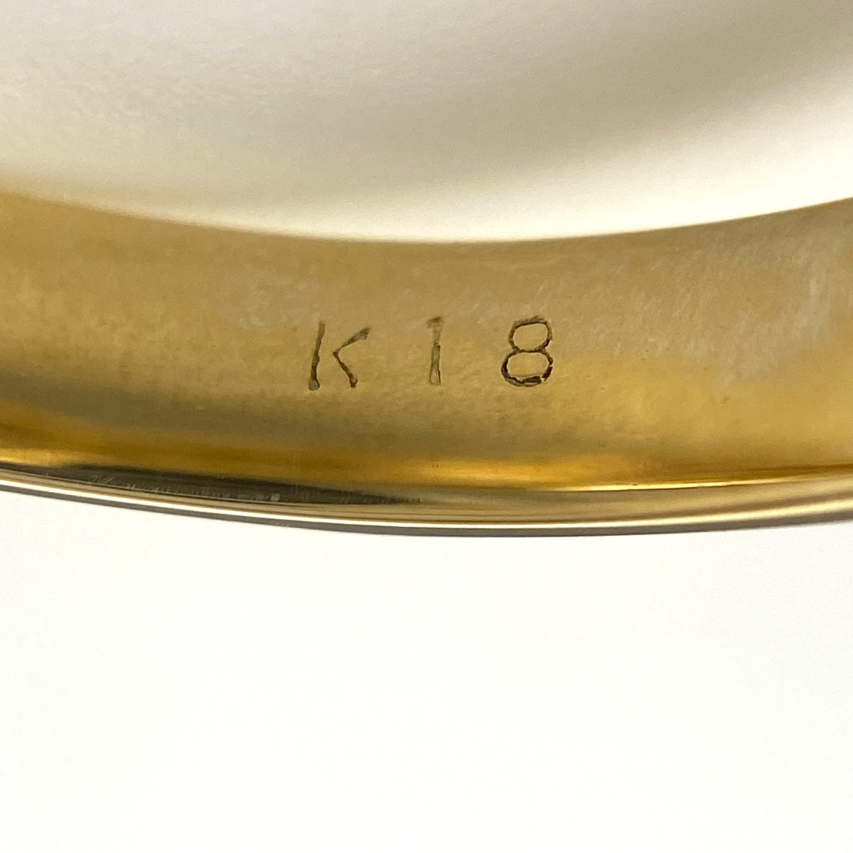 フラワーモチーフ デザインリング YG イエローゴールド 指輪