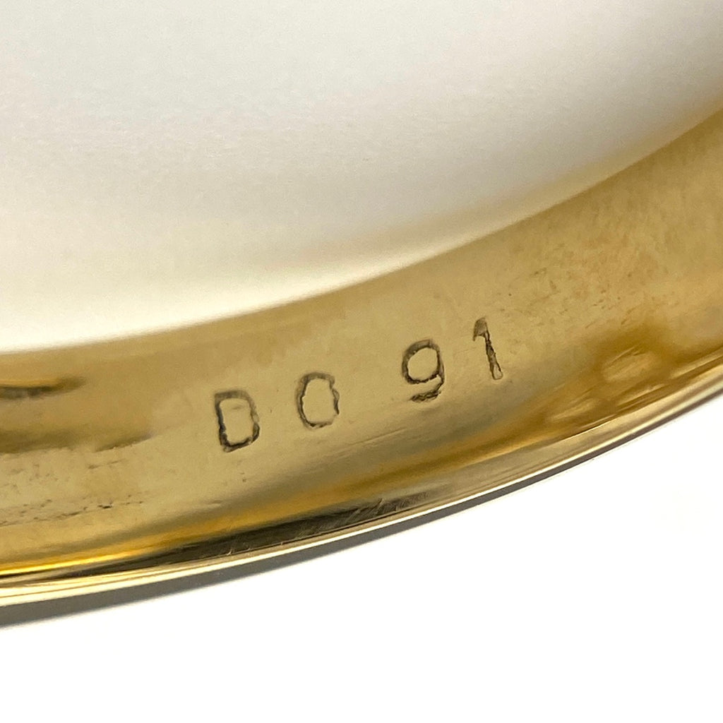 フラワーモチーフ デザインリング YG イエローゴールド 指輪 メレダイヤ 花 リング 9号 K18 ダイヤモンド レディース 【中古】nbjwl