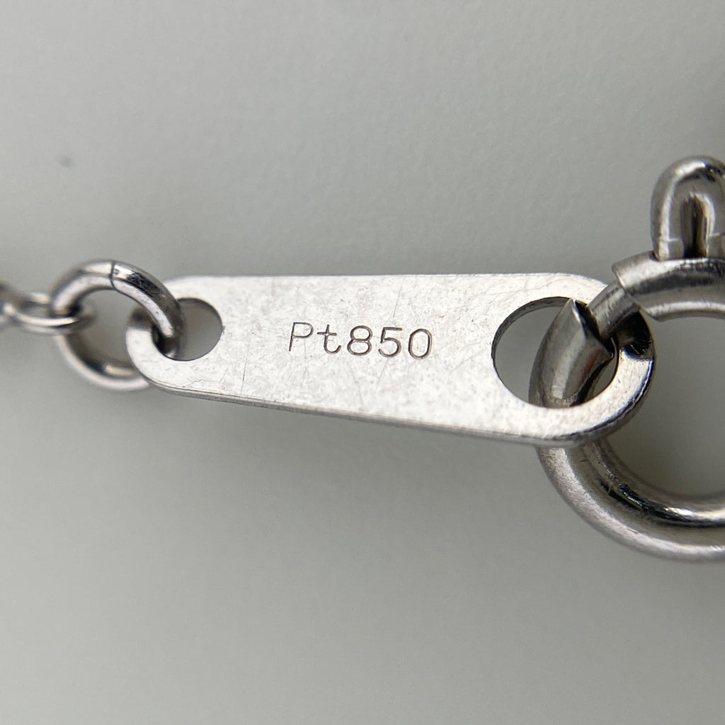 クロスモチーフ デザインネックレス プラチナ ペンダント メレダイヤ ネックレス Pt900 Pt850 ダイヤモンド レディース 【中古】nbjwl