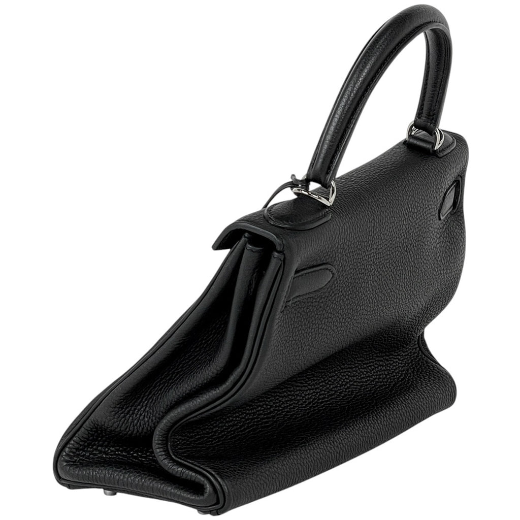 エルメス ケリー 28 内縫い 2WAY ショルダーバッグ ハンドバッグ トリヨンクレマンス ブラック □R レディース 【中古】brbag