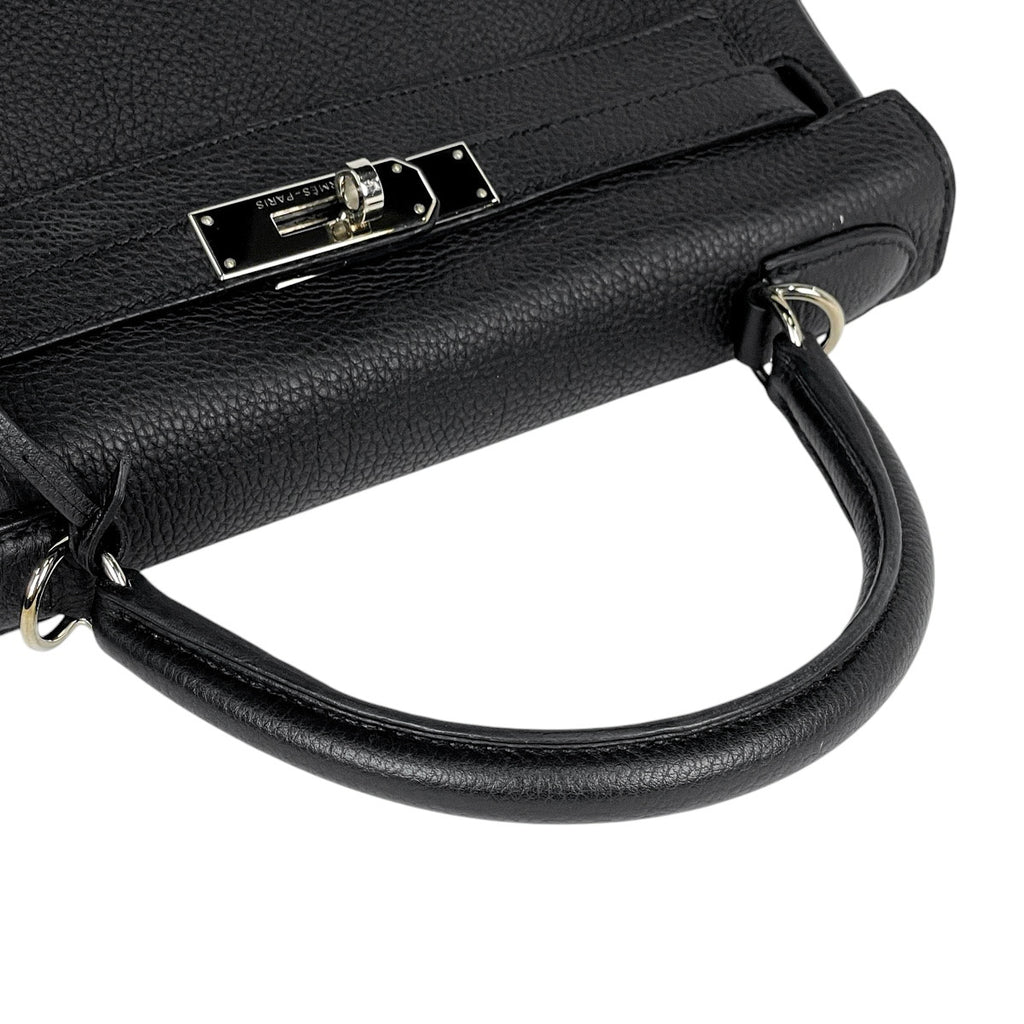 エルメス ケリー 28 内縫い 2WAY ショルダーバッグ ハンドバッグ トリヨンクレマンス ブラック □R レディース 【中古】brbag